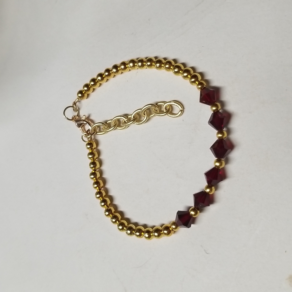 January birthstone bracelet